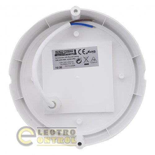 Світильник Technosystems LED 12W Round Ceiling TNSy5000103 220V 960lm 4200K IP65