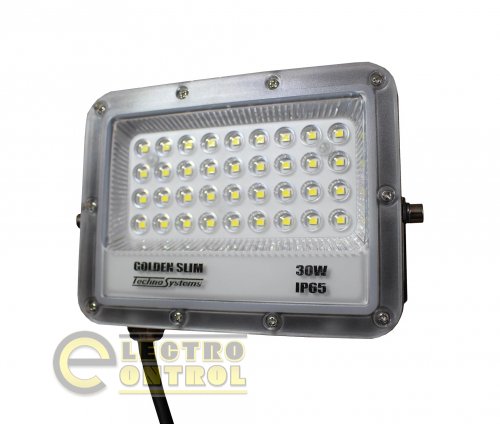Прожектор Technosystems LED 30W GOLDEN Slim TNSy5000992 220V 3300lm 6500K IP65