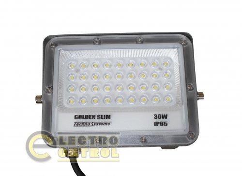 Прожектор Technosystems LED 30W GOLDEN Slim TNSy5000992 220V 3300lm 6500K IP65