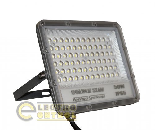 Прожектор Technosystems LED 50W GOLDEN Slim TNSy5000993 220V 5500lm 6500K IP65