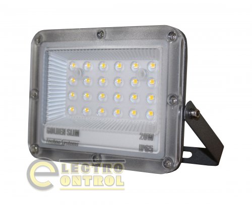 Прожектор Technosystems LED 20W GOLDEN Slim TNSy5001192 220V 2200lm 4000K IP65