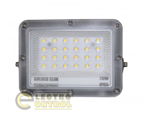 Прожектор Technosystems LED 20W GOLDEN Slim TNSy5001192 220V 2200lm 4000K IP65