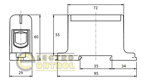 Клема Промфактор FT1150G 1Р Cu:35-150/Al:35-150 35-150мм2 жовто-зелена