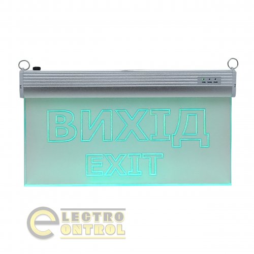 Світильник евакуаційний Technosystems S503 3W TNSy5000487 ACRYLIC LED GRAVING Вихід EXIT