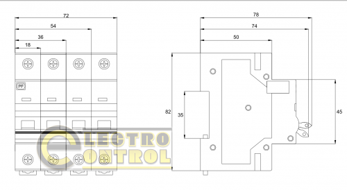 Модульний вимикач Промфактор FSD34100 силовий FSD3 4P 100A