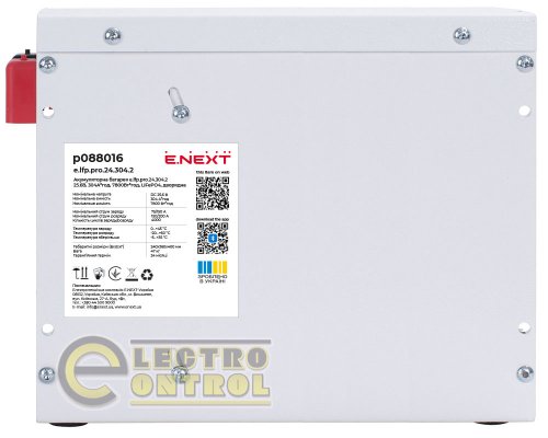Аккумуляторная батарея Enext p088016 e.lfp.pro.24.304.2 25.6В 304А/ч 7800Вт/ч LiFePO4 двухрядная