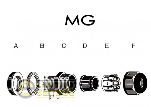 Кабельный ввод Термофит MG32 HUDA8157  белый