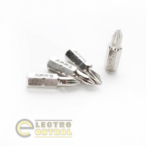 Біта APRO PH1*25мм 309103 хром (10шт/уп)