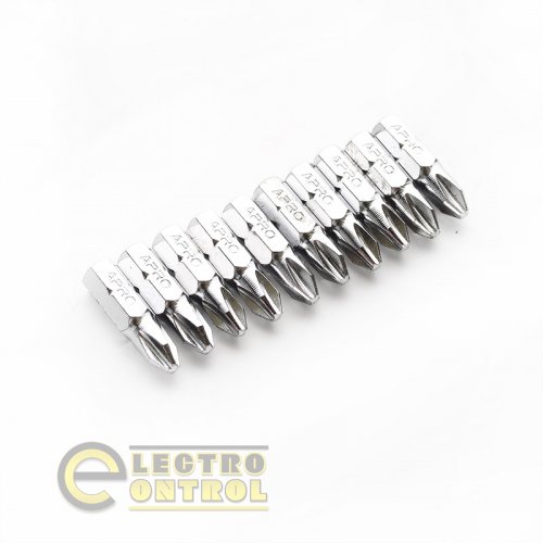 Бита APRO PH2*25мм 309105 хром (10шт/уп)
