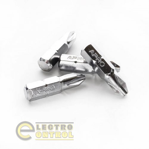 Бита APRO PH2*25мм 309105 хром (10шт/уп)