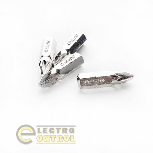 Бита APRO PZ2*25мм 309110 хром (10шт/уп)