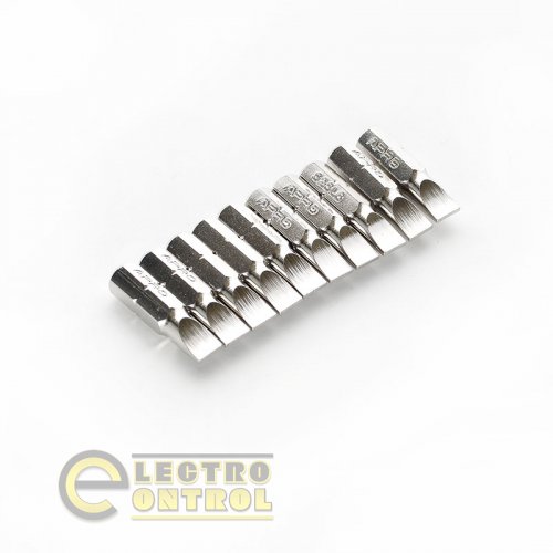 Біта APRO SL6*25мм 309125 хром, (10шт/уп)