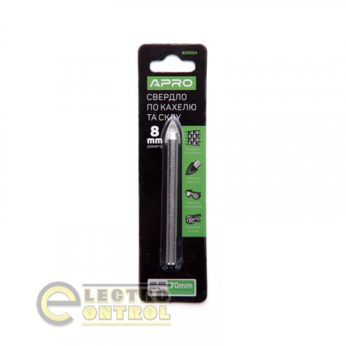 Сверло по стеклу и плитке Ø 8мм APRO 825004