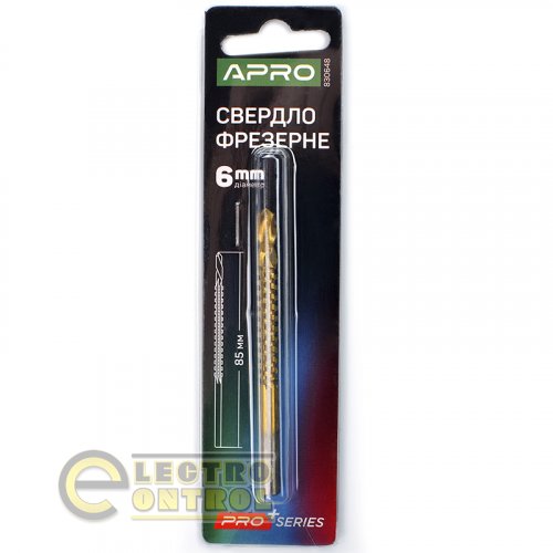Сверло фрезерное Ø 6мм APRO 830648