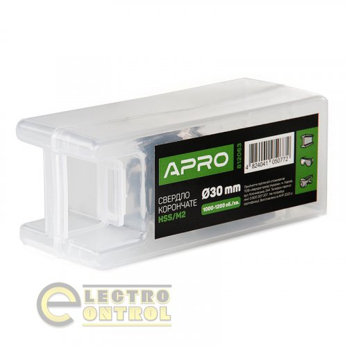 Свердло корончате Ø 30мм APRO 812063 HSS/М2