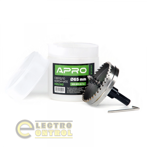 Сверло корончатое Ø 45мм APRO 812072 HSS/М2