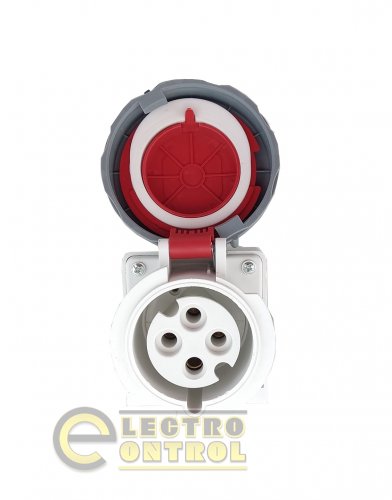 Розетка стационарная Technosystems 1242 PRO 32А 3Р+PЕ TNSy5502050 380В IP67