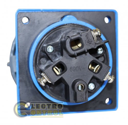 Розетка скрытая Technosystems 3332 PRO 63А 2Р+PЕ TNSy5503757 220В IP67