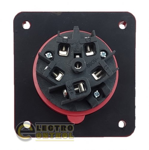 Розетка скрытая Technosystems 435 63А 3Р+PЕ+N TNSy5503702 380В IP67