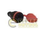 Розетка з заземленням пряма переносна Technosystems RUBBER R/B 16А TNSy5000915