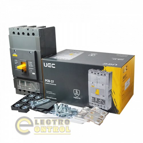 Автоматический выключатель UEC MCCB-PCB-37-3-0400E PCB37 3Р 400А 35кА с электронным расцепителем PR211