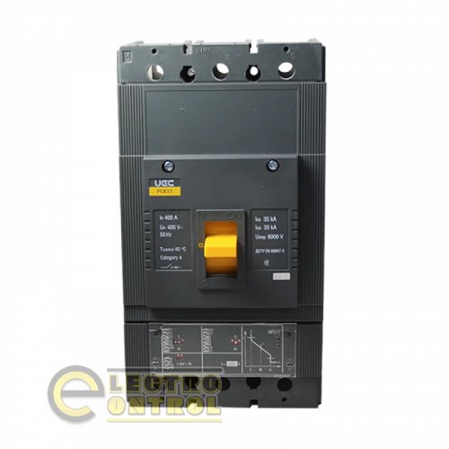 Автоматический выключатель UEC MCCB-PCB-37-3-0400E PCB37 3Р 400А 35кА с электронным расцепителем PR211