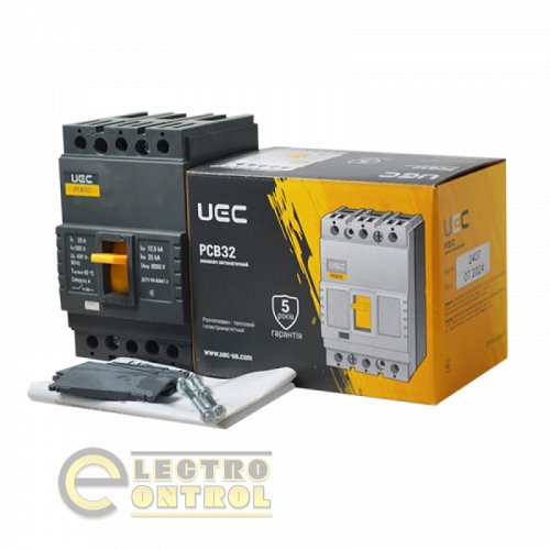 Автоматичний вимикач UEC MCCB-PCB-32-3-0025 PCB32 3Р 25А 25кА