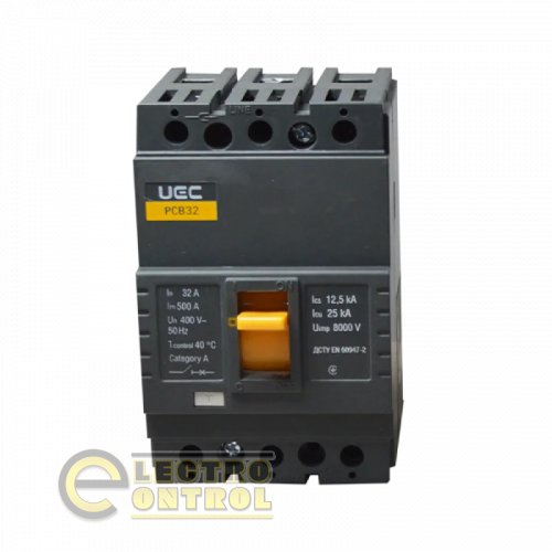 Автоматичний вимикач UEC MCCB-PCB-32-3-0032 PCB32 3Р 32А 25кА