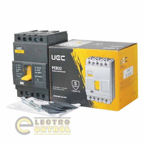Автоматичний вимикач UEC MCCB-PCB-32-3-0050 PCB32 3Р 50А 25кА