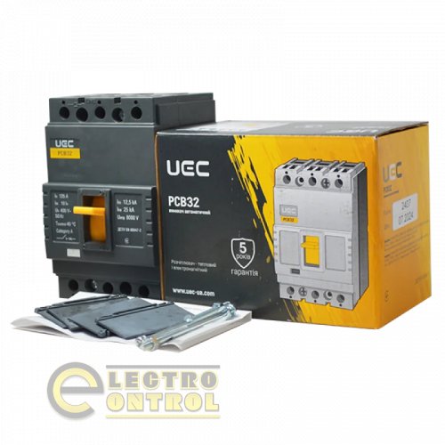 Автоматичний вимикач UEC MCCB-PCB-32-3-0125 PCB32 3Р 125А 25кА