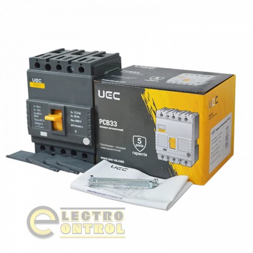 Автоматический выключатель UEC MCCB-PCB-33-3-0125 PCB33 3Р 125А 35кА