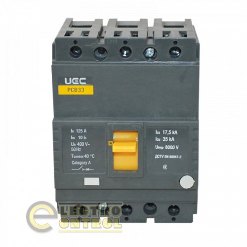 Автоматический выключатель UEC MCCB-PCB-33-3-0125 PCB33 3Р 125А 35кА