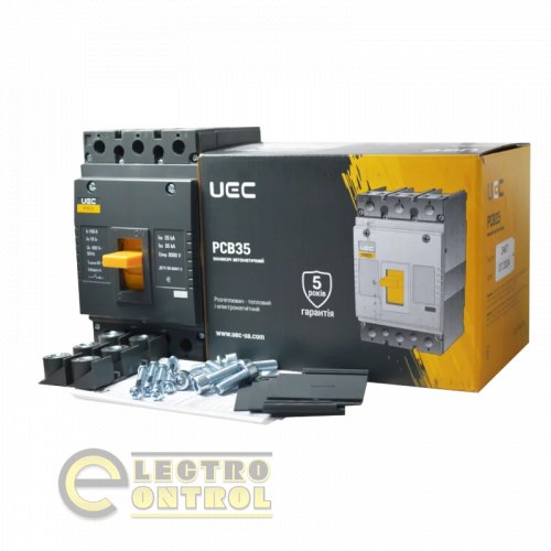 Автоматический выключатель UEC MCCB-PCB-35-3-0160 PCB35 3Р 160А 35кА