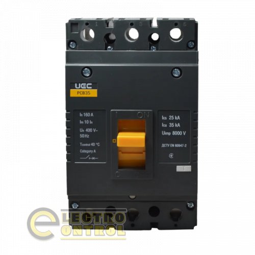 Автоматический выключатель UEC MCCB-PCB-35-3-0160 PCB35 3Р 160А 35кА