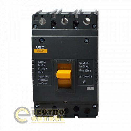 Автоматичний вимикач UEC MCCB-PCB-35-3-0250 PCB35 3Р 250А 35кА