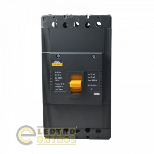 Автоматичний вимикач UEC MCCB-PCB-37-3-0250 PCB37 3Р 250А 35кА