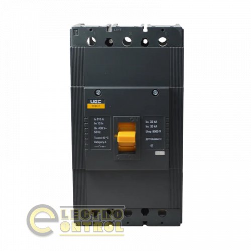 Автоматичний вимикач UEC MCCB-PCB-37-3-0315 PCB37 3Р 315А 35кА