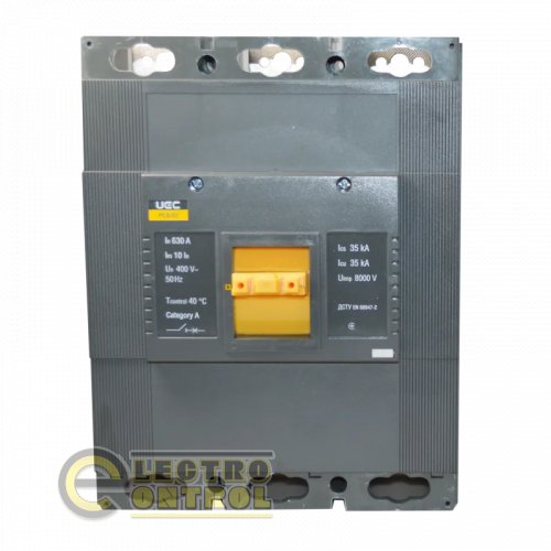 Автоматичний вимикач UEC MCCB-PCB-40-3-0630 PCB40 3Р 630А 35кА