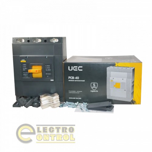 Автоматичний вимикач UEC MCCB-PCB-40-3-0630 PCB40 3Р 630А 35кА