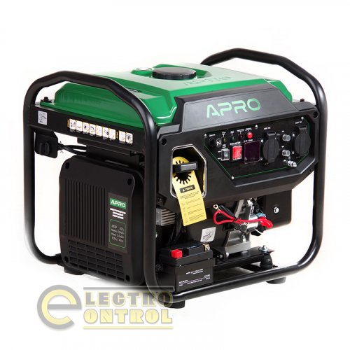 Генератор бензиновый 4-х тактный Инверторный 852118-APRO IG-45E 4.5/5.0кВт (электро запуск)