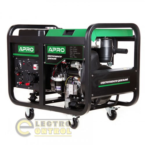 Генератор дизельний 4-тактний 852128-APRO DG-120E 12.0/12.8 кВт (електрозапуск)