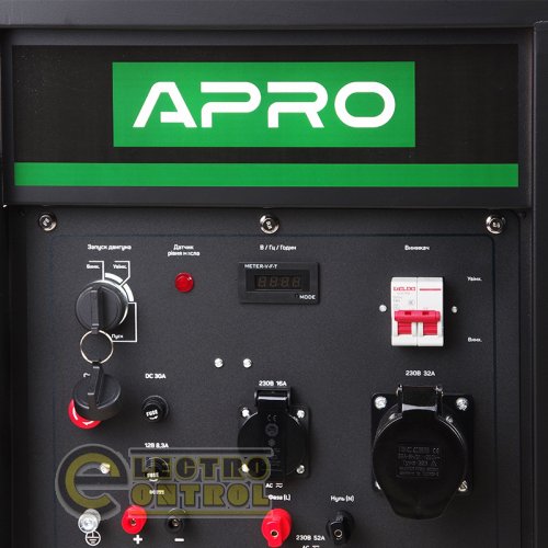 Генератор дизельний 4-тактний 852128-APRO DG-120E 12.0/12.8 кВт (електрозапуск)