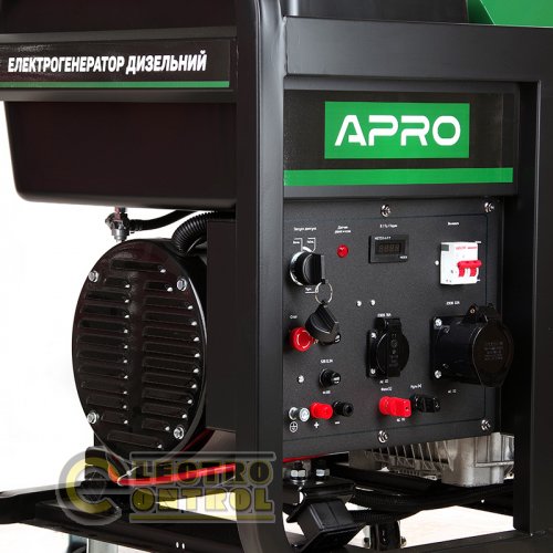 Генератор дизельний 4-тактний 852128-APRO DG-120E 12.0/12.8 кВт (електрозапуск)