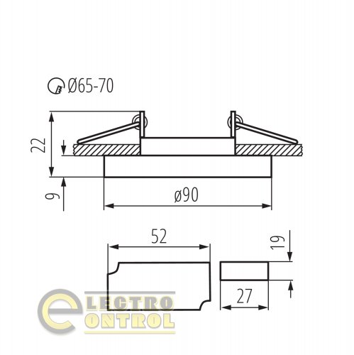 Точковий світильник Kanlux 24416 Soren O-SR CW