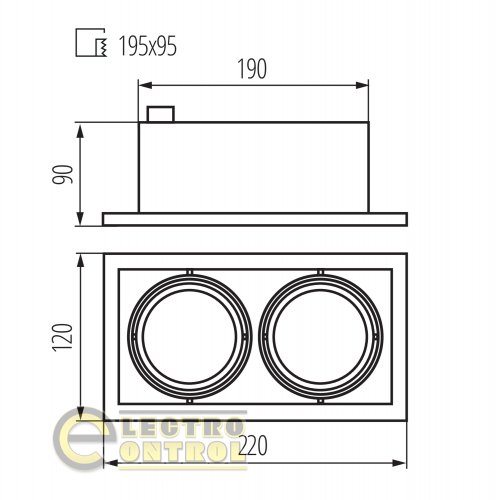 Точечный светильник Kanlux 26481 Meril DLP-250-W