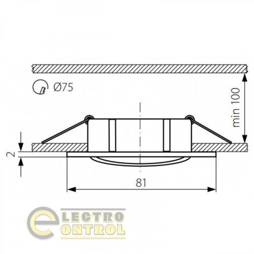 Точечный светильник Kanlux 2554 Navi CTX-DT10-AB