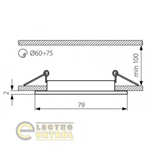 Точечный светильник Kanlux 2795 Vidi CTC-5514-AN