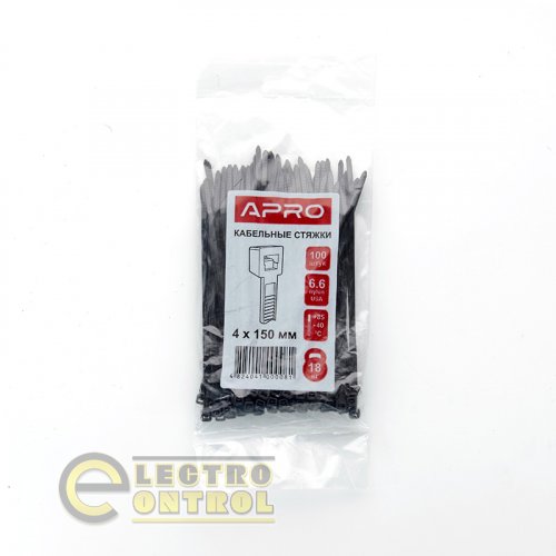 Хомут нейлоновый APRO CT-B19920 9x920 черный (100шт) (универсальный)