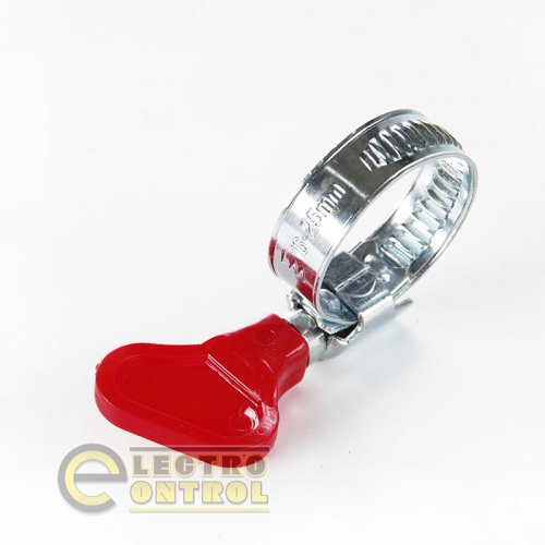 Хомут черв’ячний з метеликом оцинкований APRO HCB-02 W1 16-25мм (пач. 50шт)