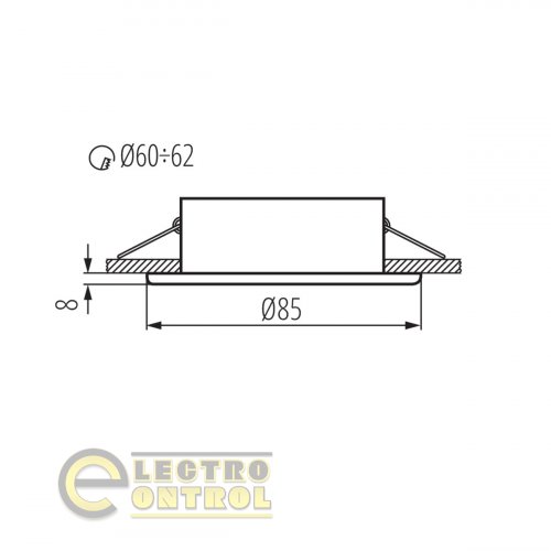 Точечный светильник Kanlux 32501 Marin CT-S80-B